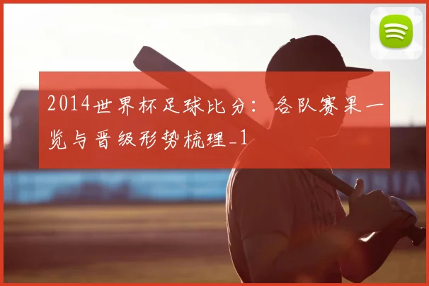 2014世界杯足球比分：各队赛果一览与晋级形势梳理_1